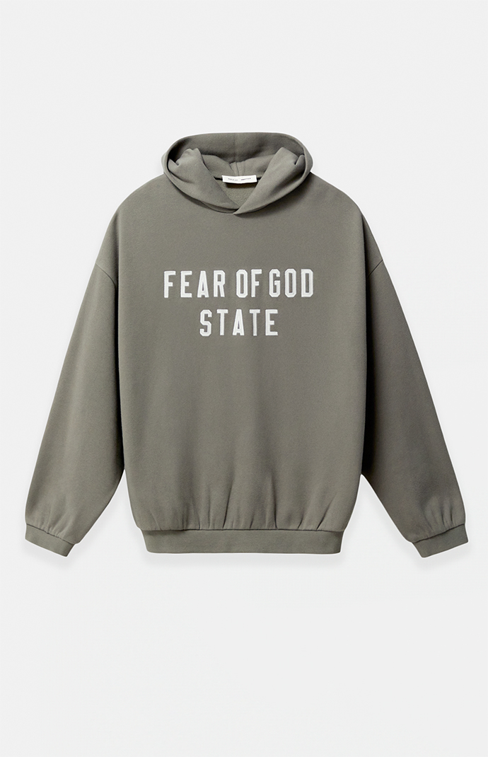 Fear of God ESSENTIALS Moss '90s Fit Fleece Hoodie | PacSun