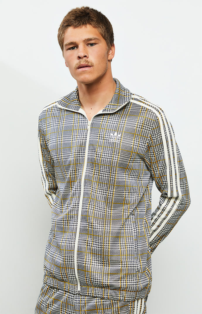 Adidas originals tartan track jacket on sale