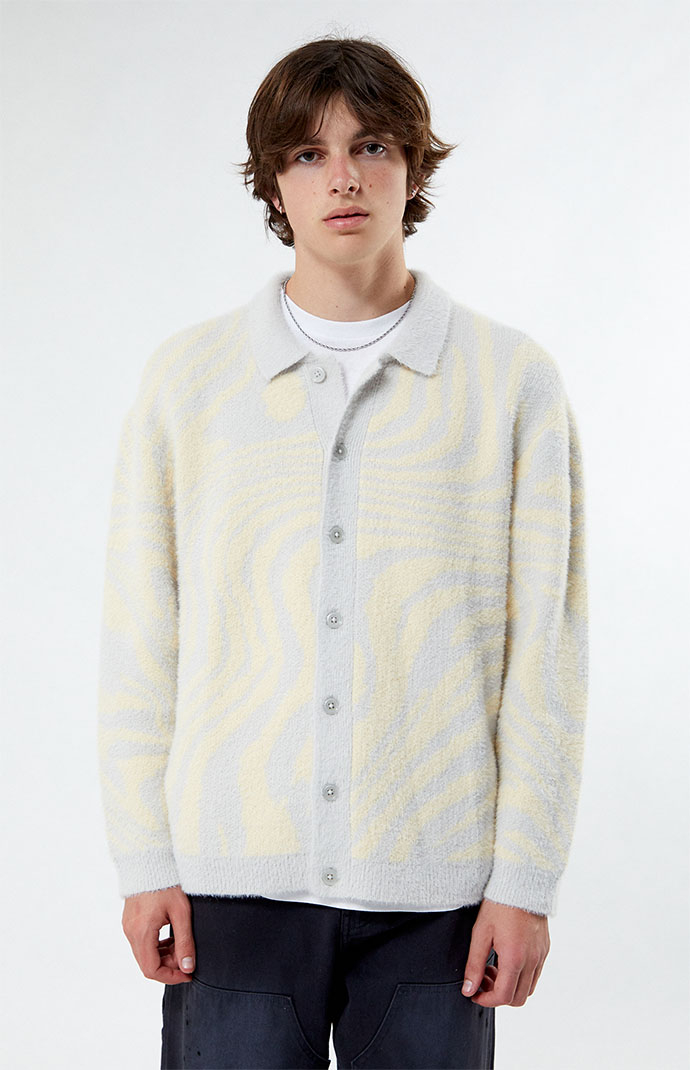 PacSun Warped Eyelash Cardigan PacSun