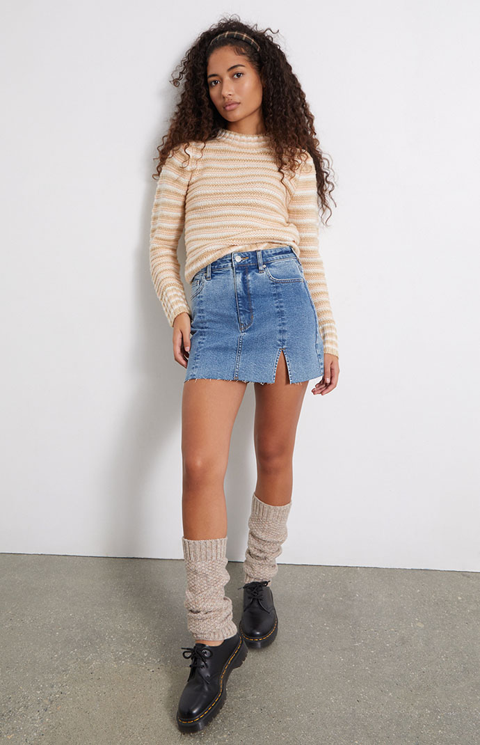 Jean skirt pacsun deals