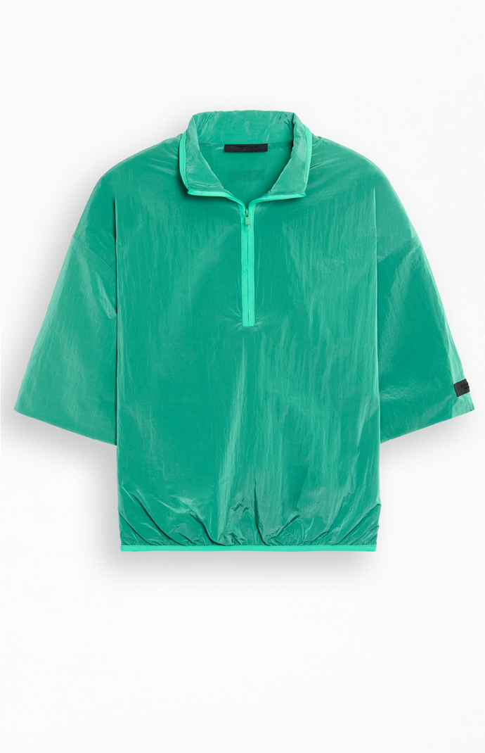 Fear of God ESSENTIALS Mint Leaf Half Zip Mock Neck Shirt | Pacsun