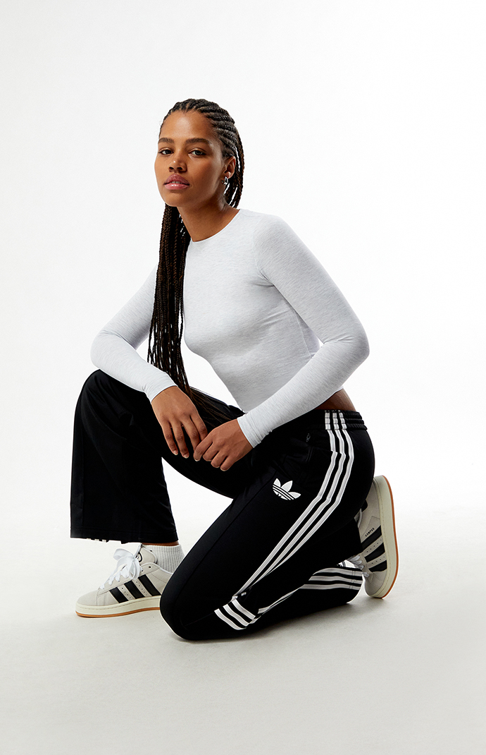 adidas Black Firebird Loose Track Pants | Pacsun