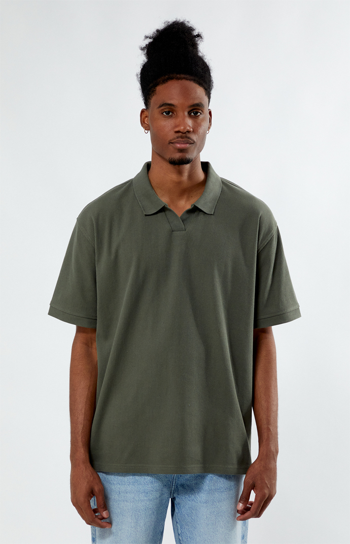 Pacsun Rib Open Polo Shirt | Pacsun