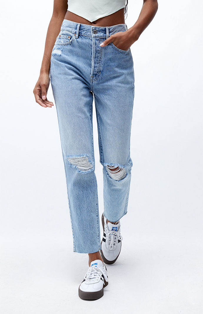 PacSun Light Blue Ultra High Waisted Slim Fit Jeans PacSun