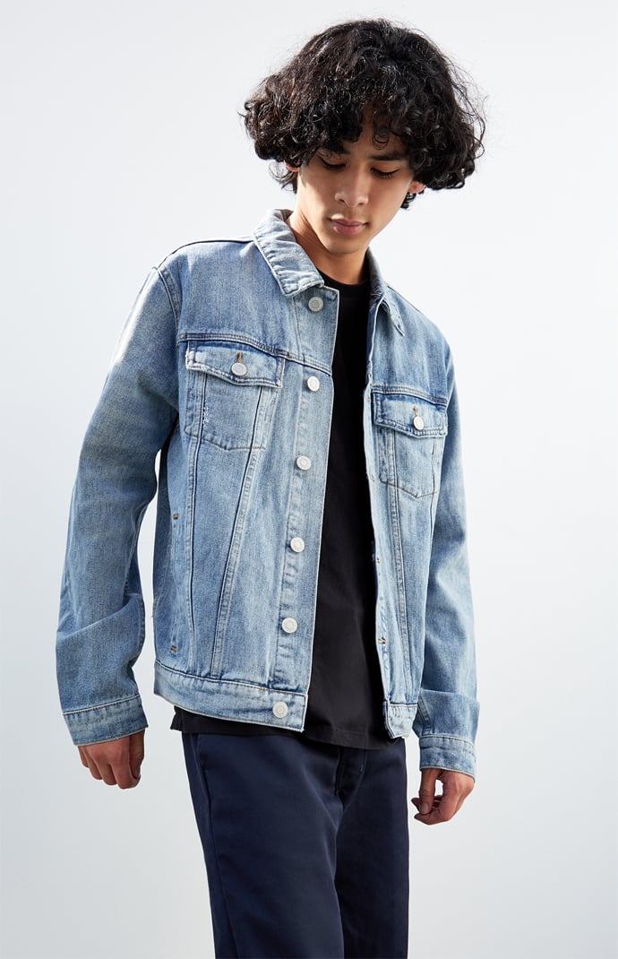 Pacsun pink denim jacket hot sale