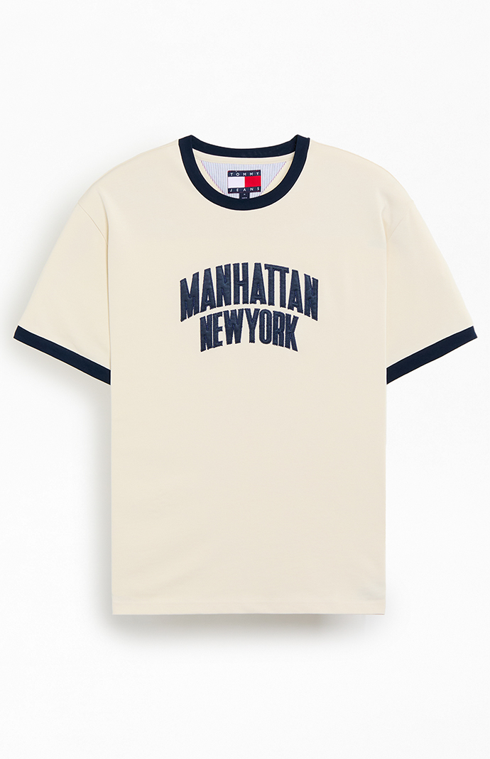 Tシャツ・カットソー   Men's Relaxed Fit New York Varsity Logo Short S Buy Tommy Hilfiger Oversized NYC Varsity T-Shirt - NNNOW.com