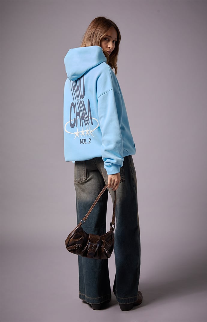 3house着用BLUEFOXHOODEDBOMBERJACKET Hoodie Blue - Online US Steel