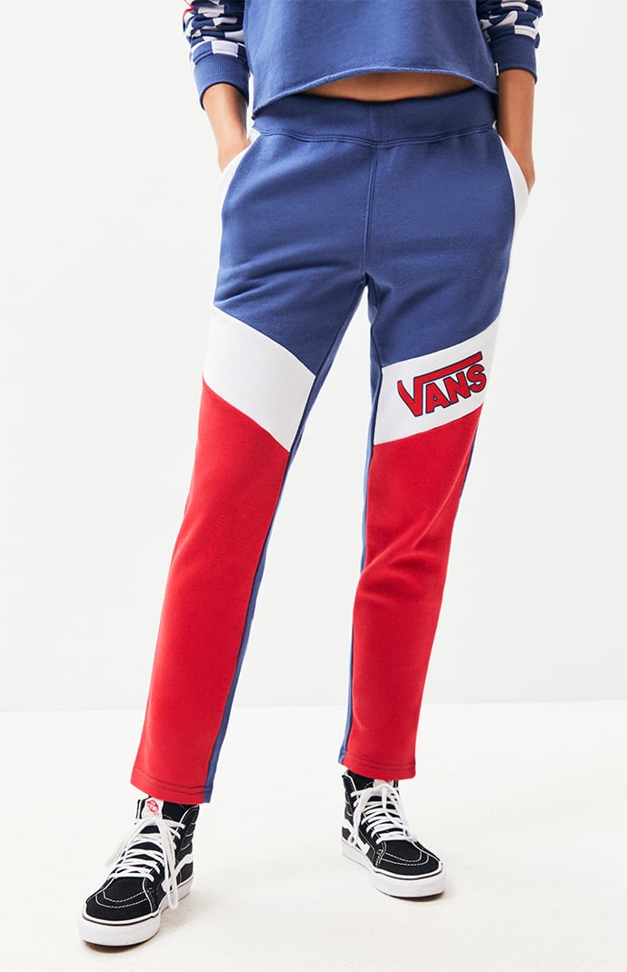 red vans joggers