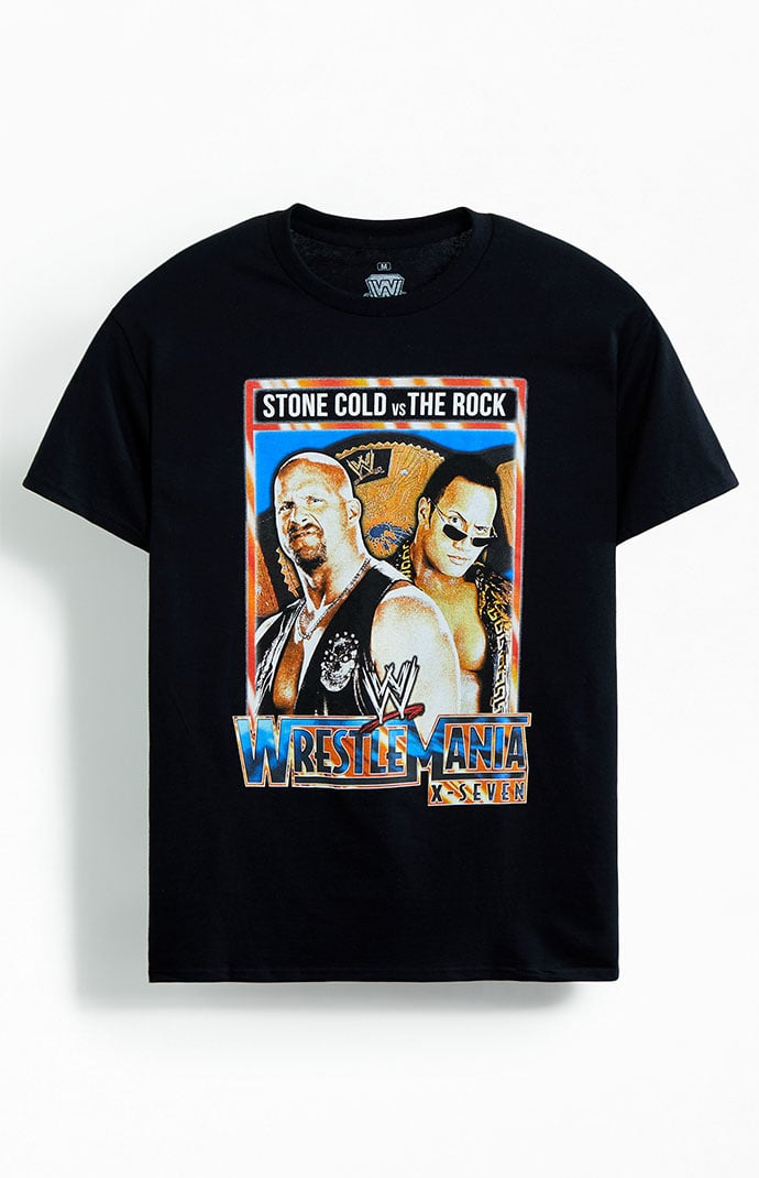 WWF Wrestlemania Stone Cold VS The Rock T-Shirt | PacSun