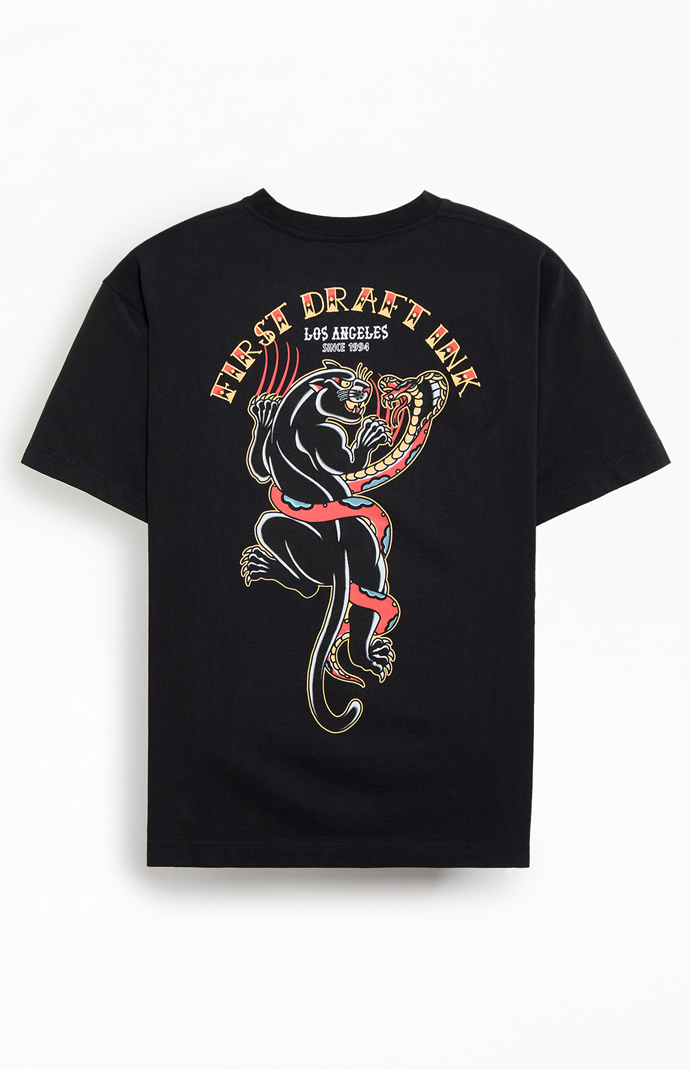 Pabst Blue Ribbon Jaguar Tattoo T-Shirt | PacSun