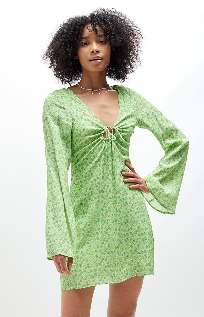 Plus Size Womens V-Neck Floral Print 
