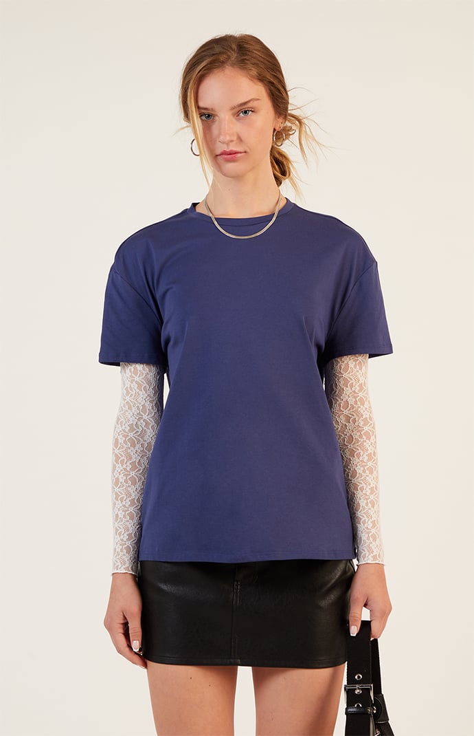 Est. PAC 1980 Lace Layered Long Sleeve T-Shirt | PacSun