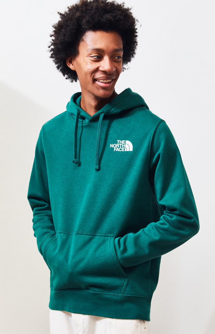north face green pullover