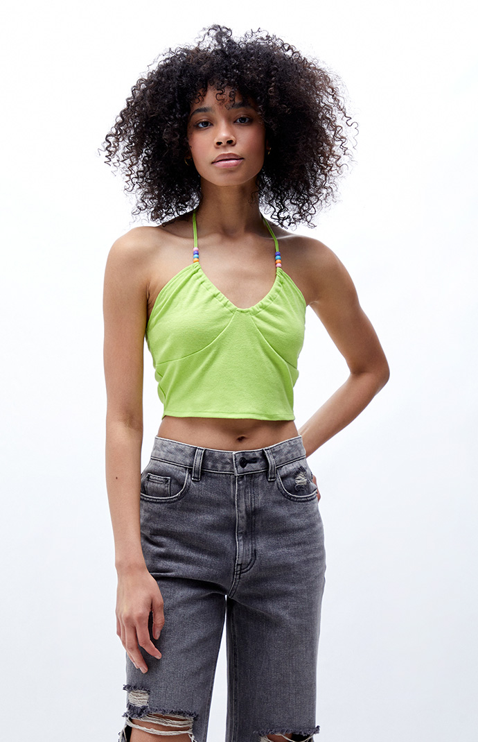 PacCares Beaded Halter Top | PacSun