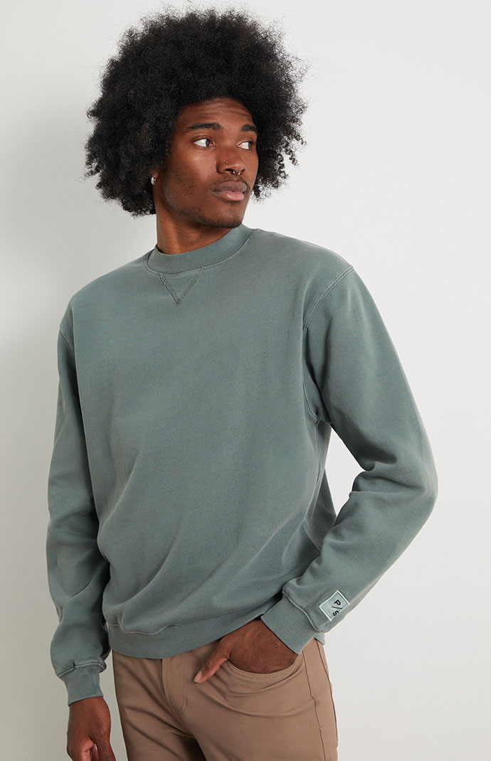 PacSun Green Vintage Wash Crew Neck Sweatshirt | PacSun