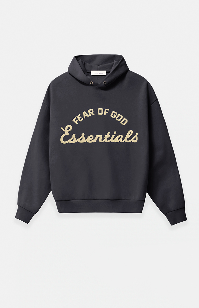 Fear of God ESSENTIALS Faded Black Training '90s Hoodie | Pacsun