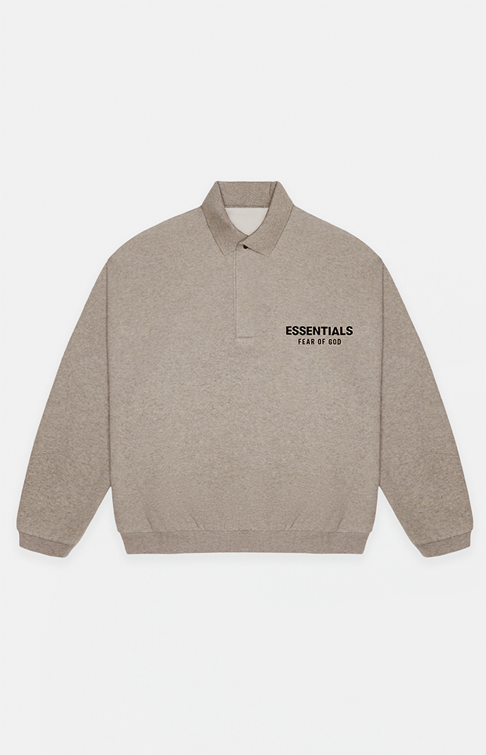 トップス Fear of God FOG ESSENTIALS FLEECE POLO Fear of God Essentials Fleece Polo Black Men's - FW24 - US
