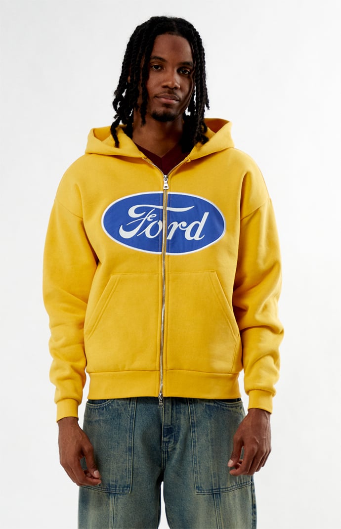 Logo Hoodie FUSION Yellow＆Denim XL Regular Fit Hoodie - Yellow/X-Men - Men | H&M US