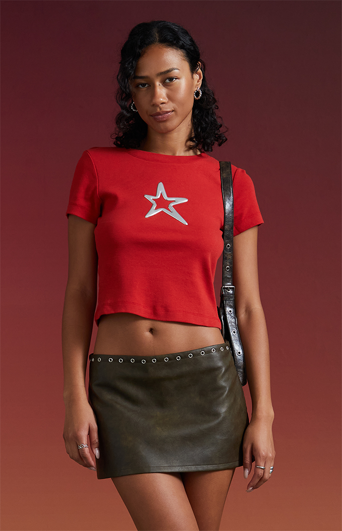 Third Charm Chrome Star Baby T-Shirt | Pacsun