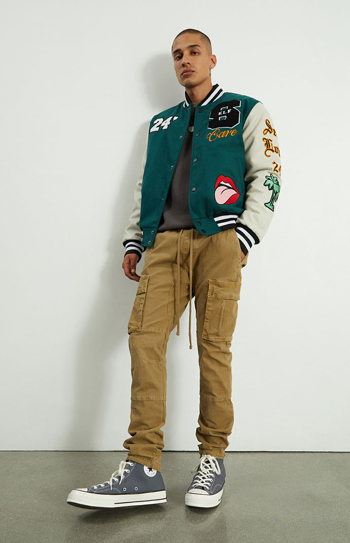 PacSun Cooper Kelp Slim Cargo Pants 