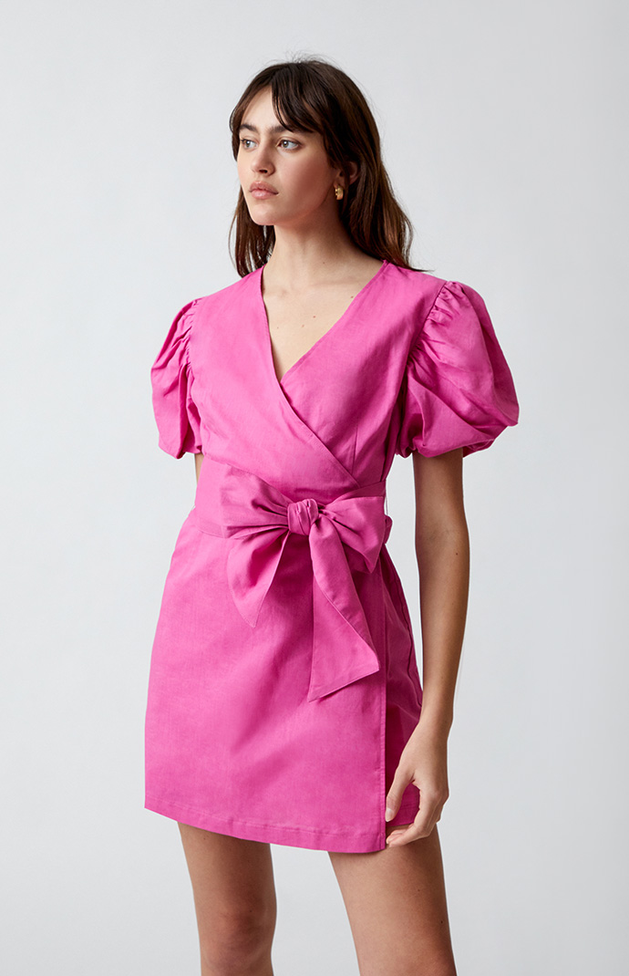 Charlie Holiday Margaux Wrap Dress PacSun