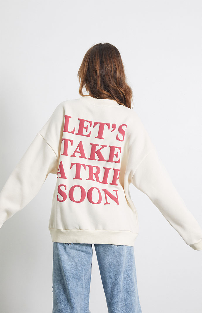 YLLW THE LABEL Let's Take A Trip Soon Crew Neck Sweatshirt | PacSun