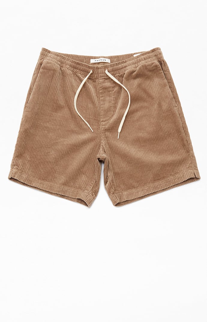 PacSun Brown Corduroy Volley Shorts