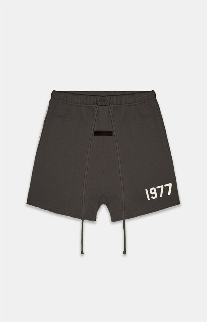 Kids Fear of God Off Black Sweat Shorts | PacSun