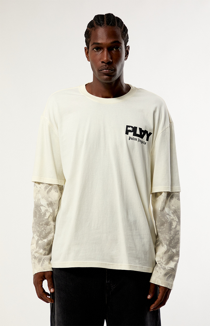 PLAY PALM ANGELS Bold Camo Layered Long Sleeve T-Shirt | Pacsun