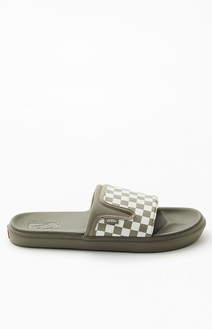 Vans Olive UltraCrush Slide Sandals PacSun