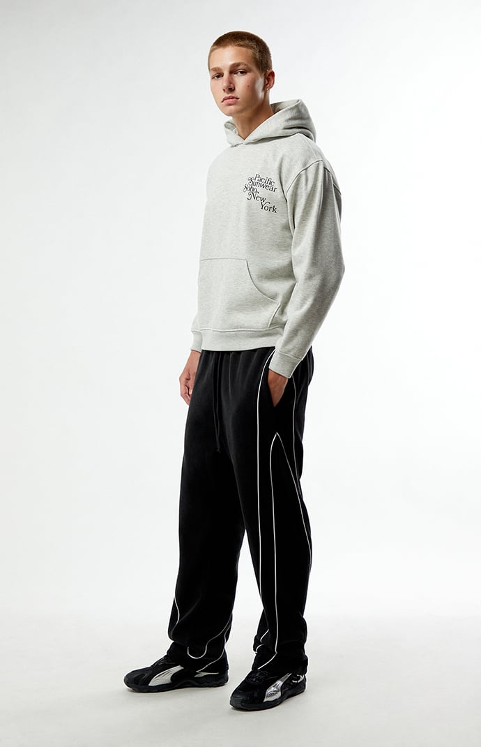【DIANTÉ】FRONT PIPING SWEAT PANTS Pacsun Black Piping Track Sweatpants | PacSun