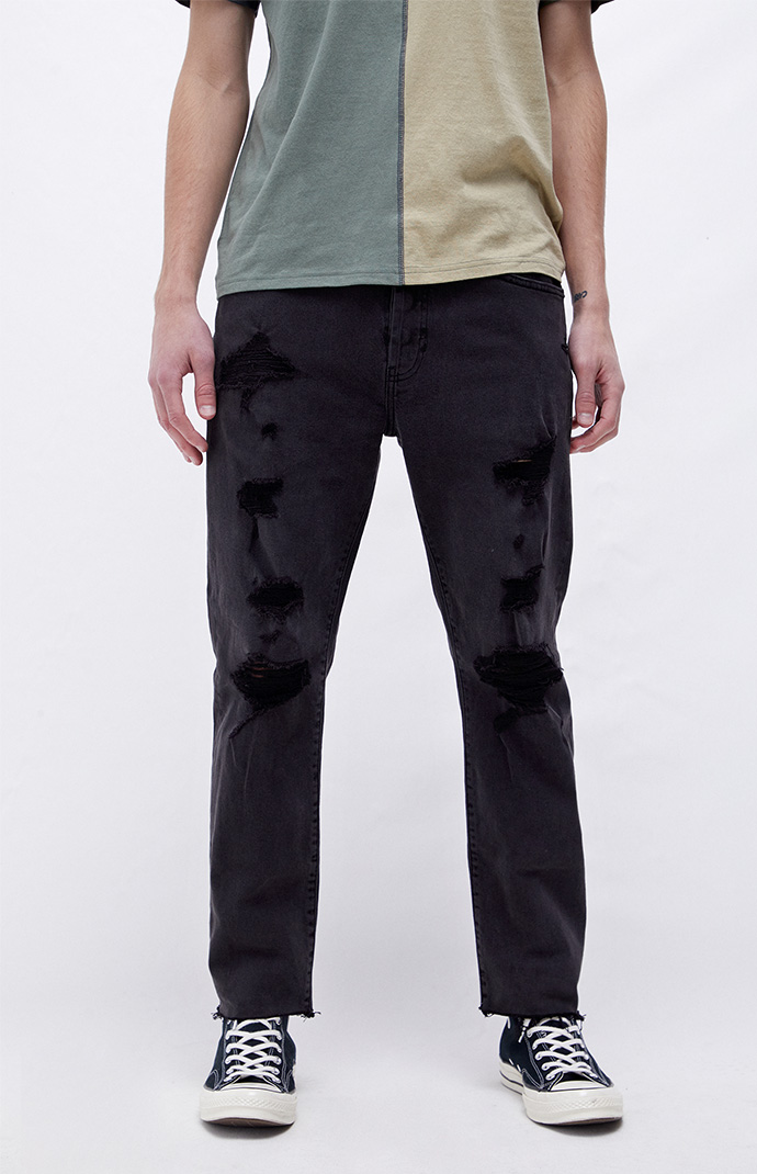 Black ripped jeans mens pacsun outlet