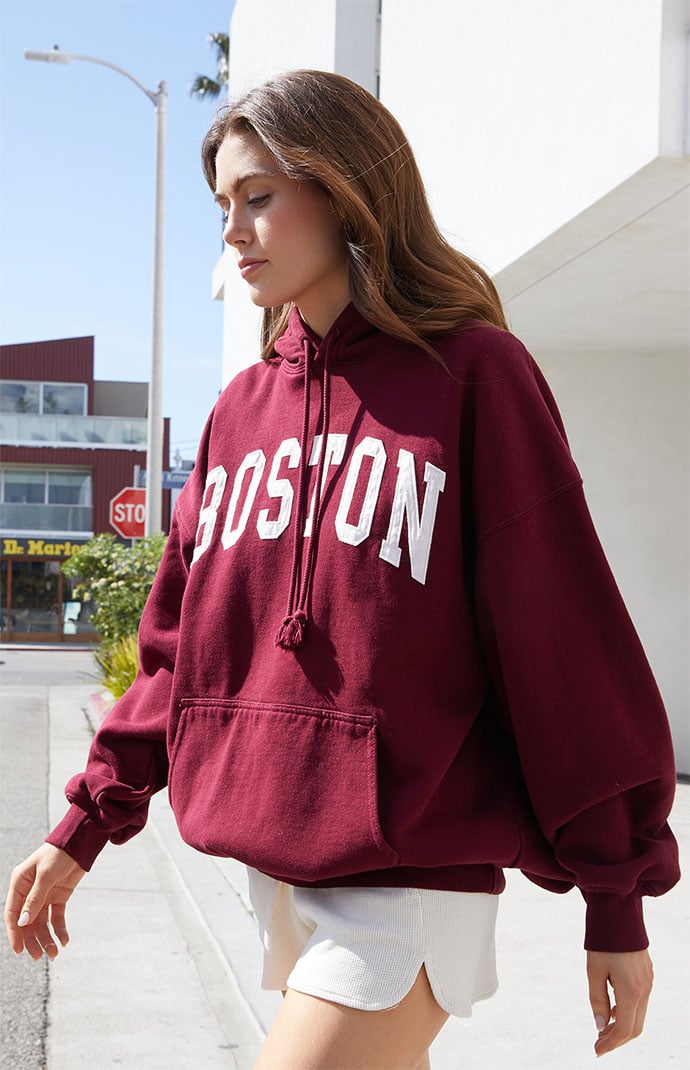 Red adidas on sale hoodie pacsun
