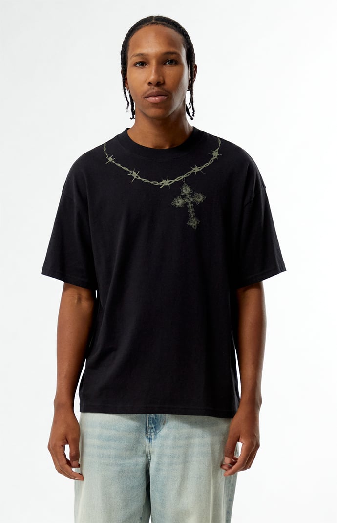 Pacsun Barbed Cross Reverse T-Shirt | Pacsun