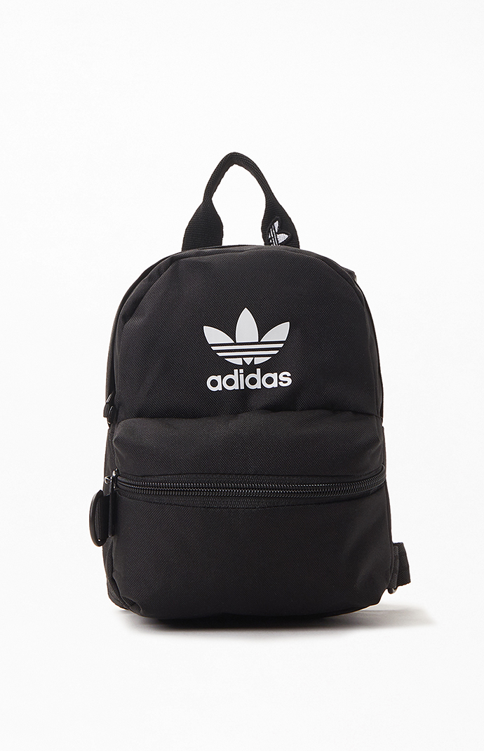 Adidas originals mini backpack sales in black and white spots