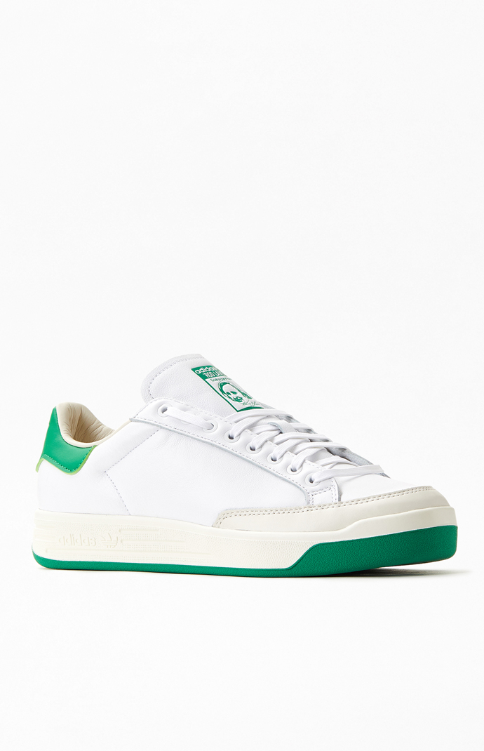 adidas gazelle silver green womens ADIDAS ROD LAVER main image 1