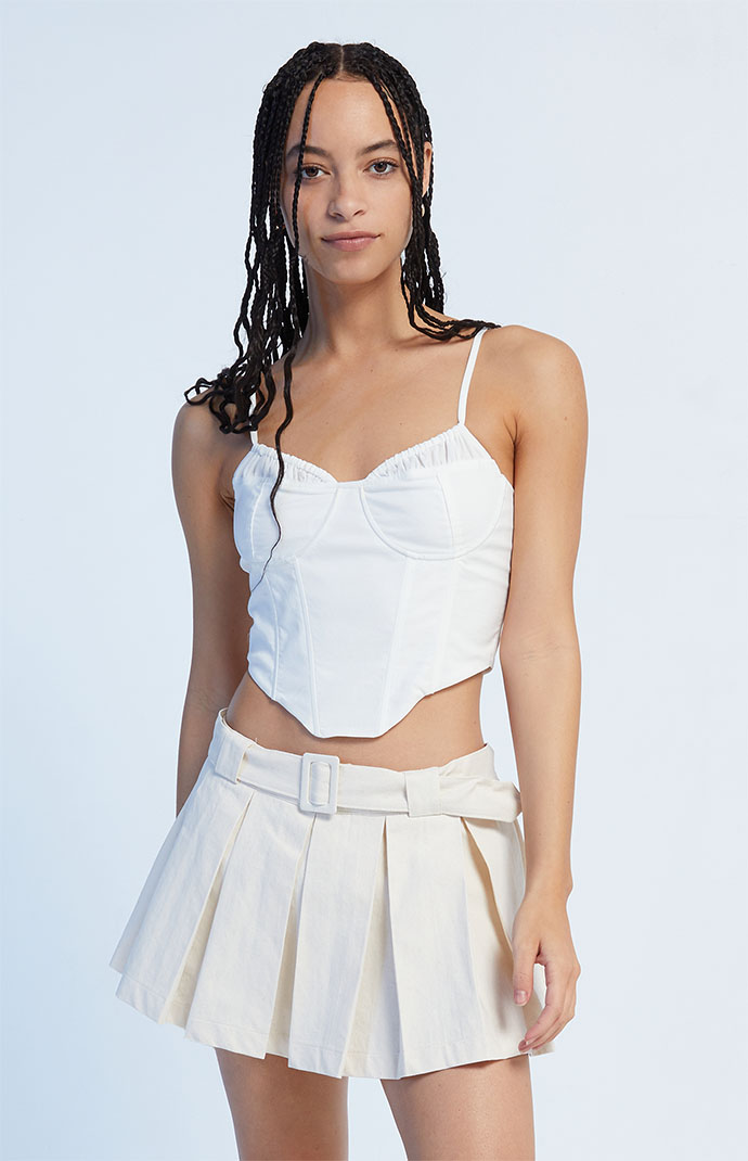 LA Hearts Belted Pleated Mini Skort | PacSun