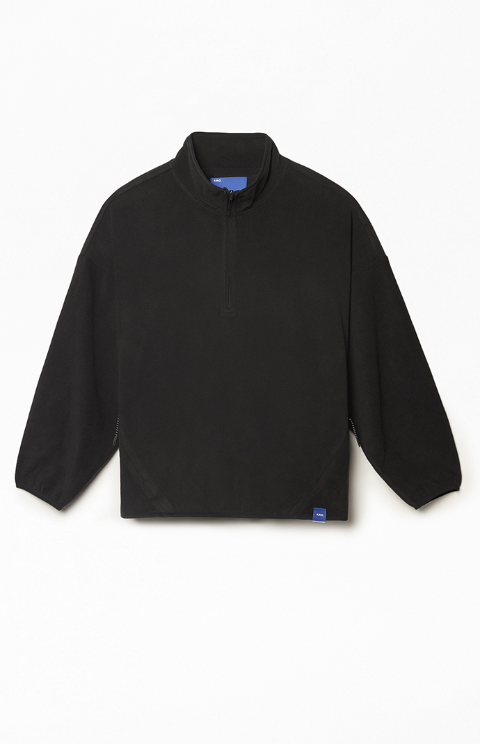 A.R.C. Black Half Zip Oversized Pullover Sweatshirt | PacSun