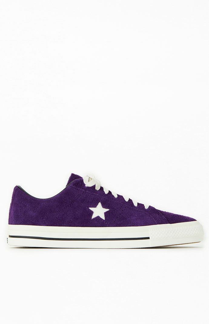 Converse Purple One Star Pro Suede Shoes PacSun