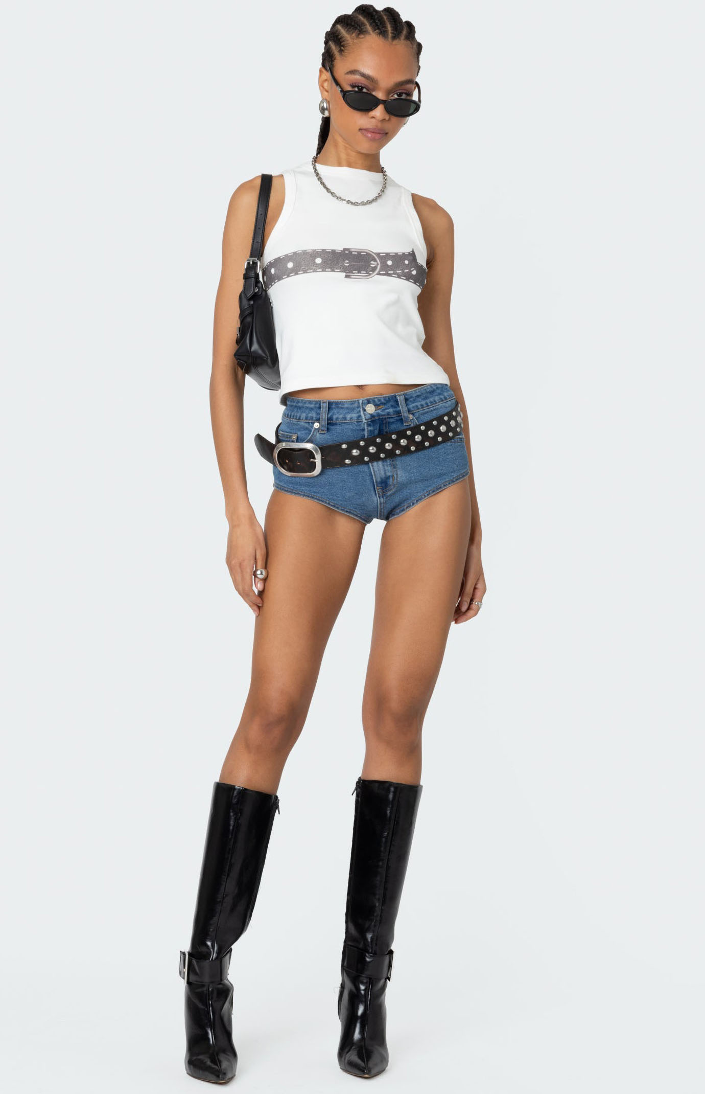 【as\"on】GEM MICRO SHORTS Edikted Wavy Baby Sequin Micro Shorts | PacSun