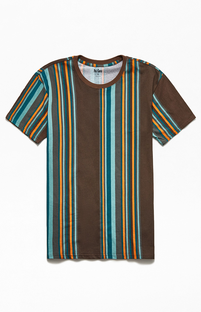 PacCares Vertical Striped T-Shirt | PacSun