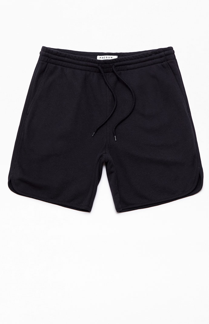 Pacsun Black French Terry Dolphin Sweat Shorts | PacSun