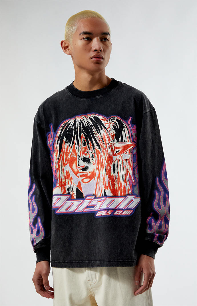 トップス 1jinnstudio Oversized long sleeve tshirt Pacsun Poison Girl Oversized Long Sleeve T-Shirt | PacSun