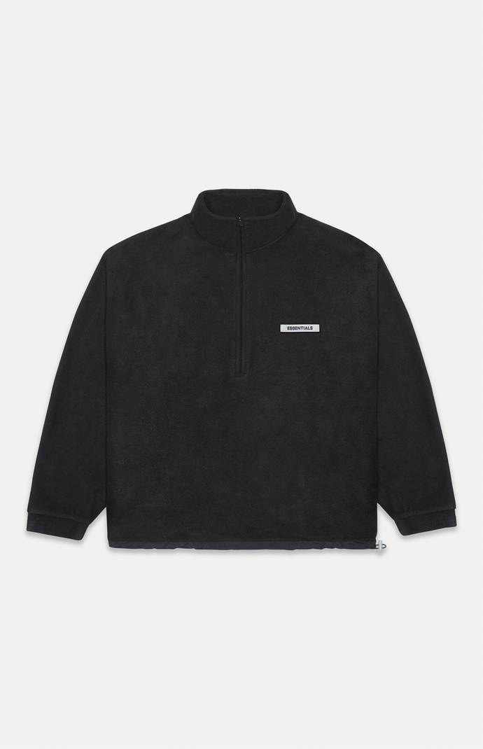 Essentials black hotsell polar fleece sweater