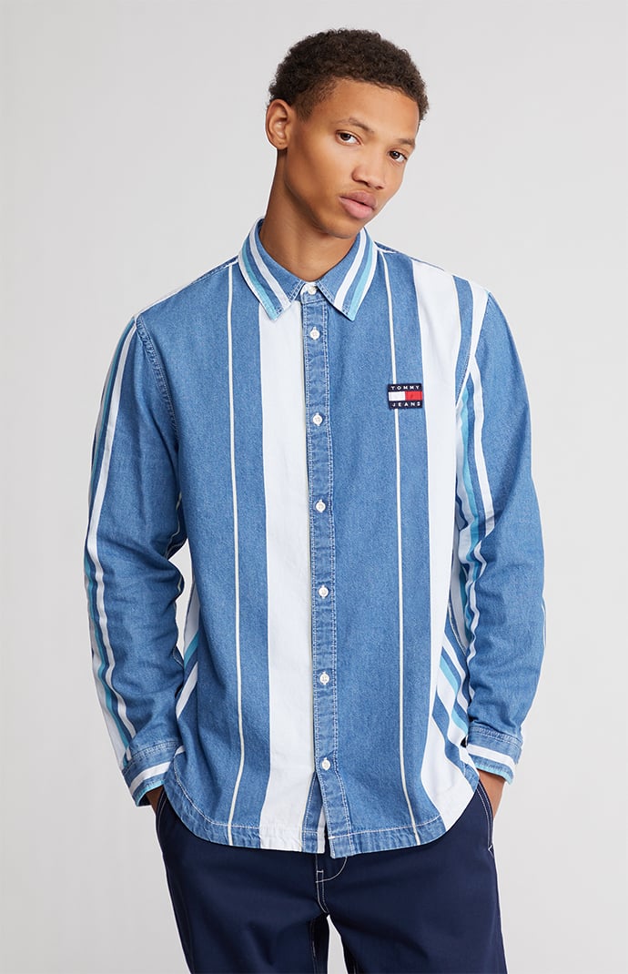 | Jeans Tommy Striped Shirt Denim Organic PacSun
