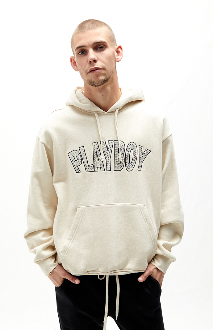 Playboy bedazzled hoodie new arrivals