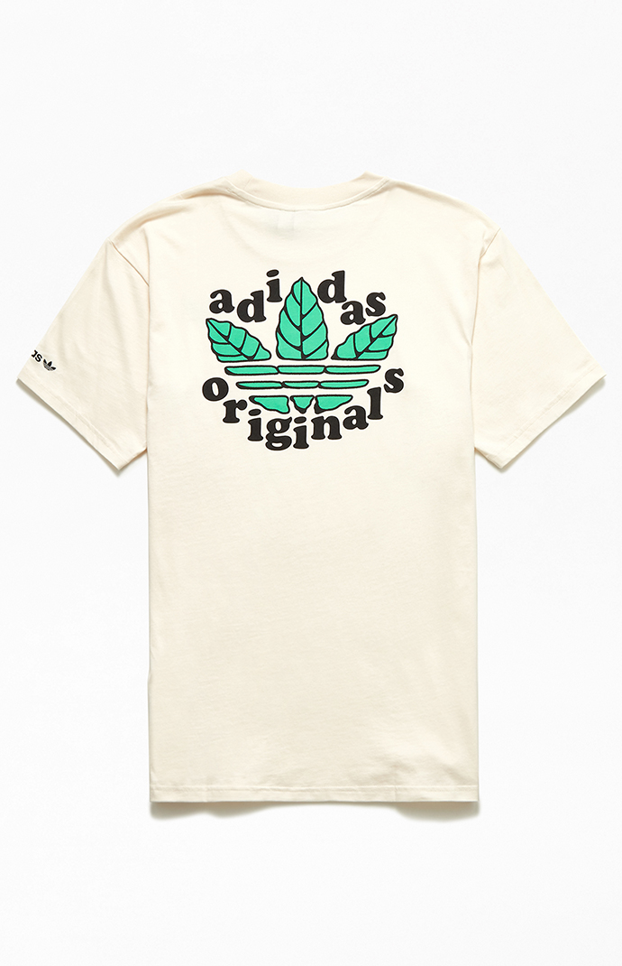 adidas Organic Trefoil Leaves T-Shirt | PacSun | 