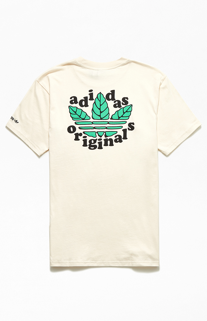 adidas Organic Trefoil Leaves T-Shirt | Pacsun
