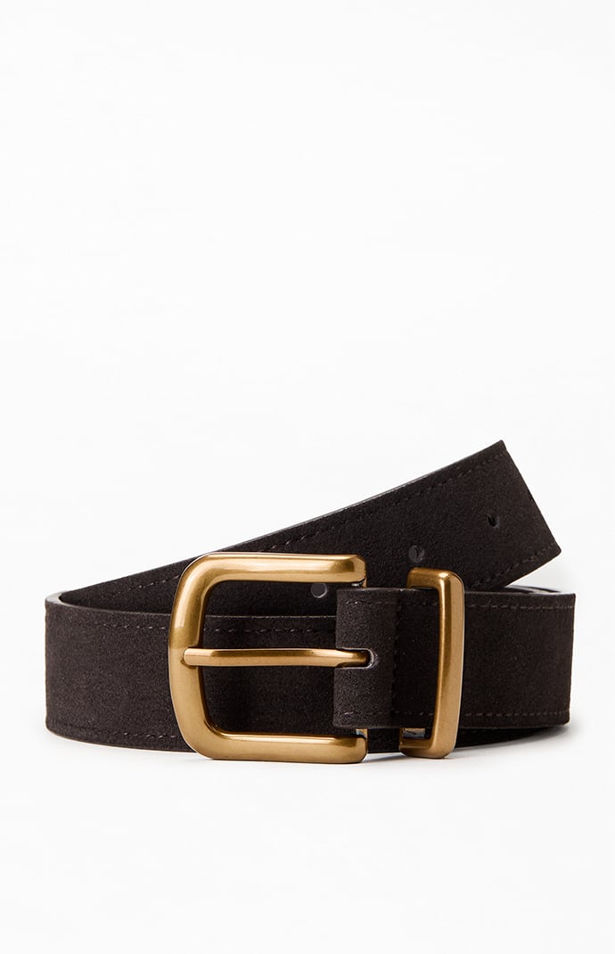 John Galt Faux Leather Gold Buckle Belt | Pacsun display picture 2