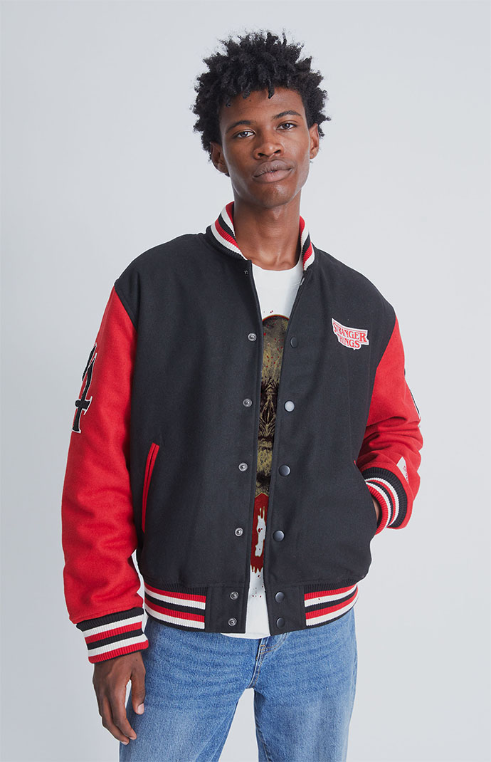 Stranger things letterman jacket new arrivals